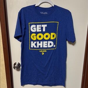 NINJA Blue Graphic T-Shirt for Men Size M (38-40)